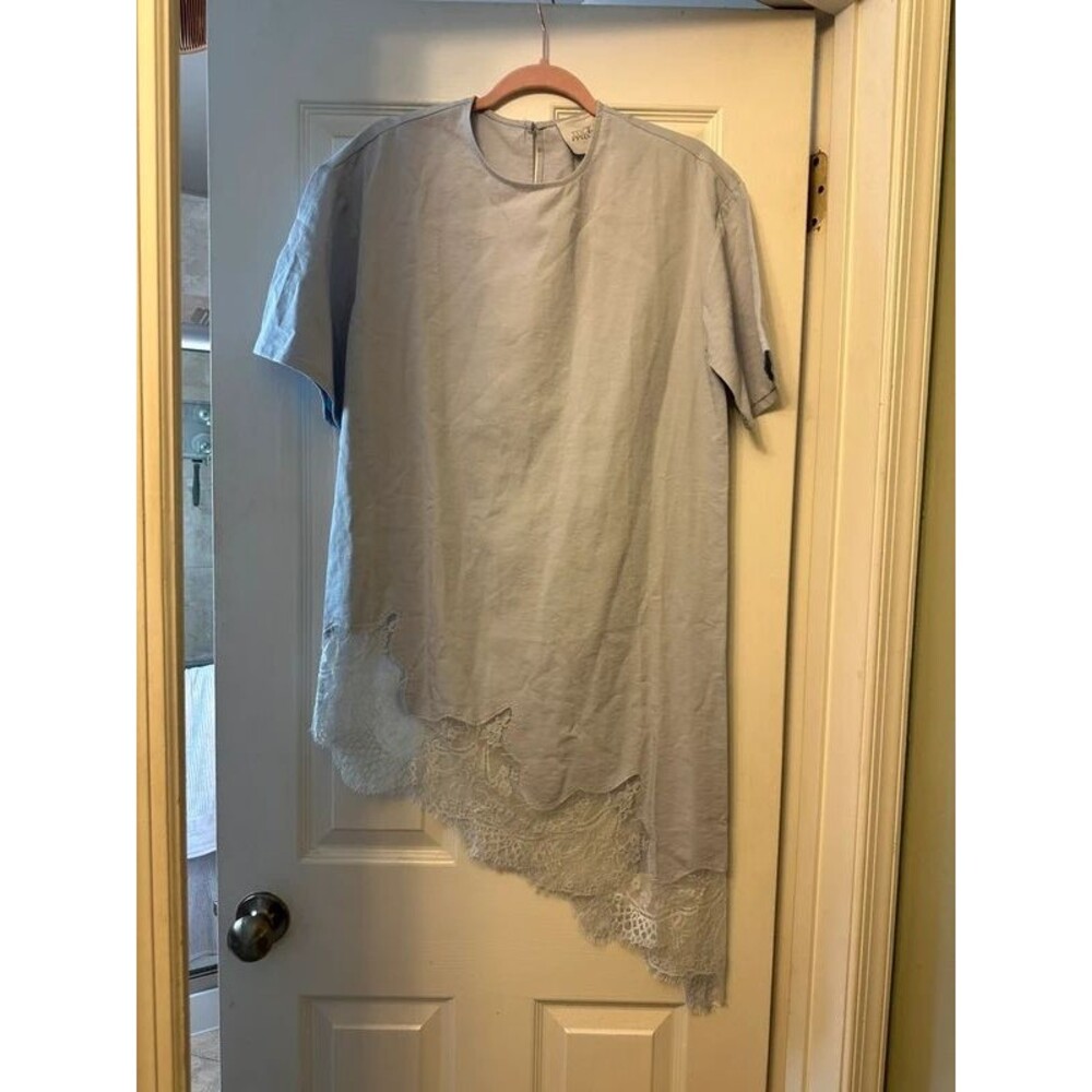 Mare Mare x Anthropologie Asymmetrical Lace Hem Tunic Top